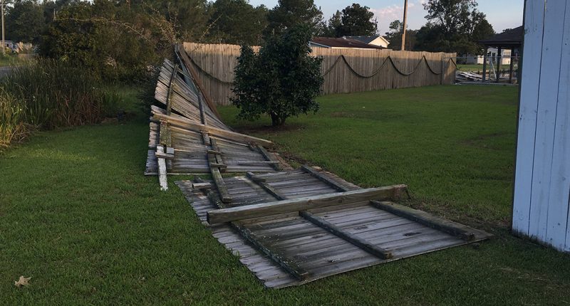 what to do when your fence falls down